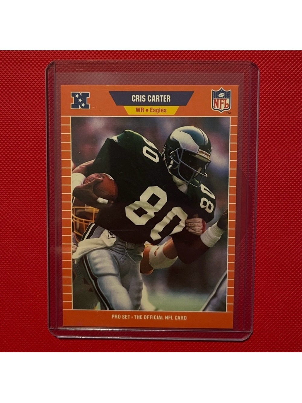 Philadelphia Eagles 1989 Cris Carter #314 NFL ROOKIE CARD PRO SET Trading Cards